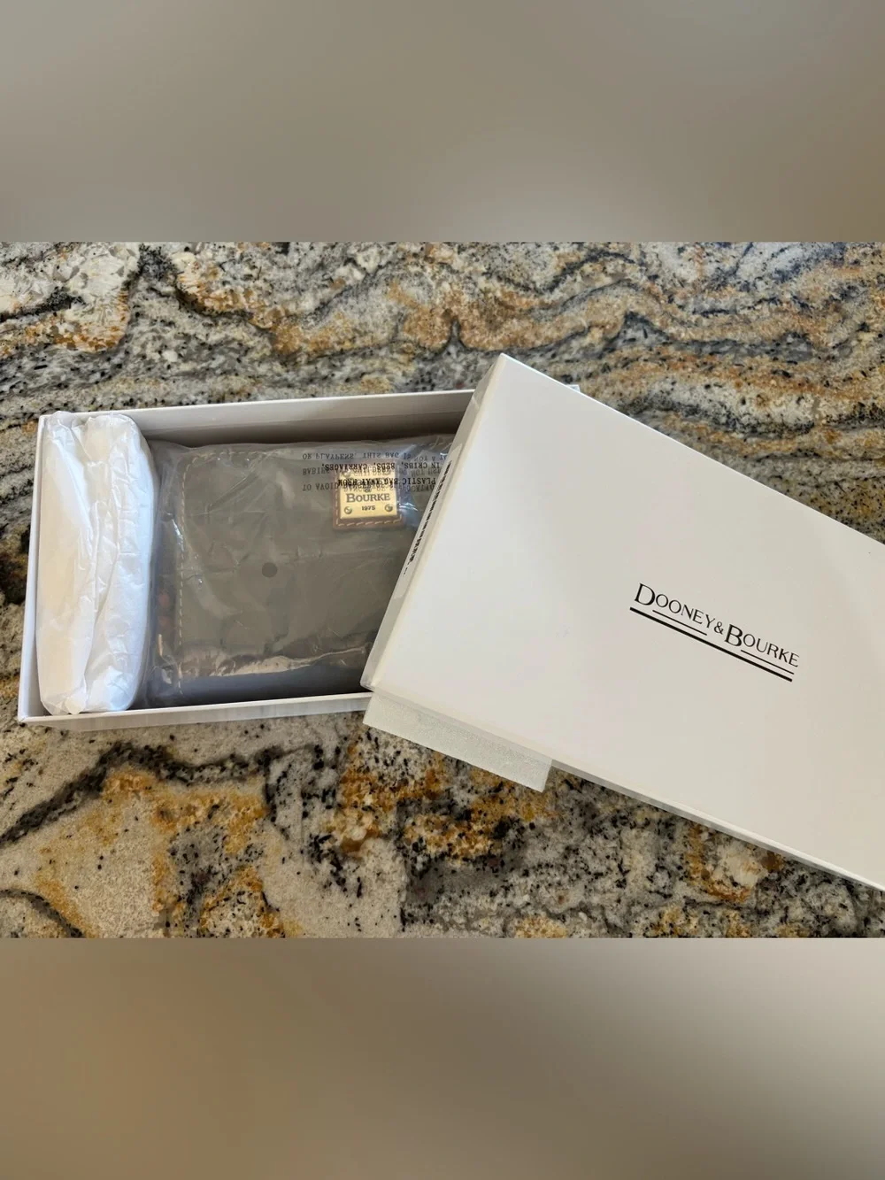 Dooney & Bourke Pebble Grain Leather Satchel and Wallet Set